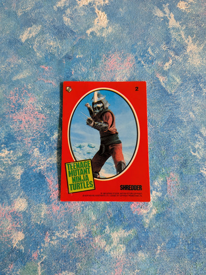 Teenage Mutant Ninja Turtles: The Movie Sticker #2 - Shredder - 1990