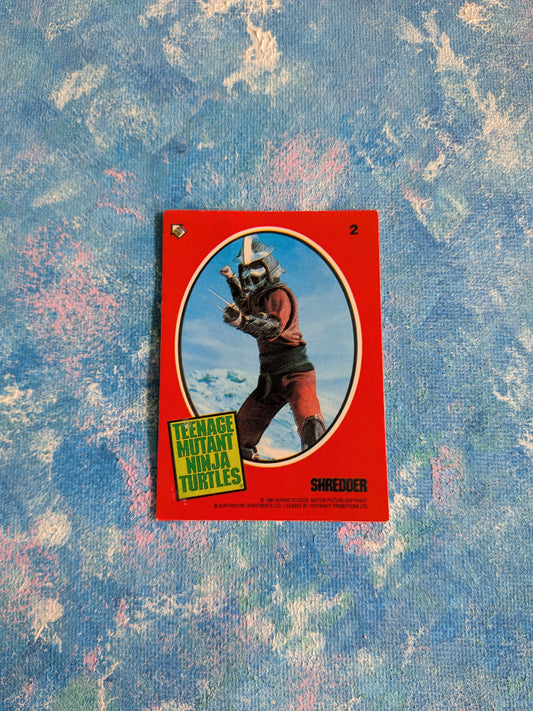 Teenage Mutant Ninja Turtles: The Movie Sticker #2 - Shredder - 1990