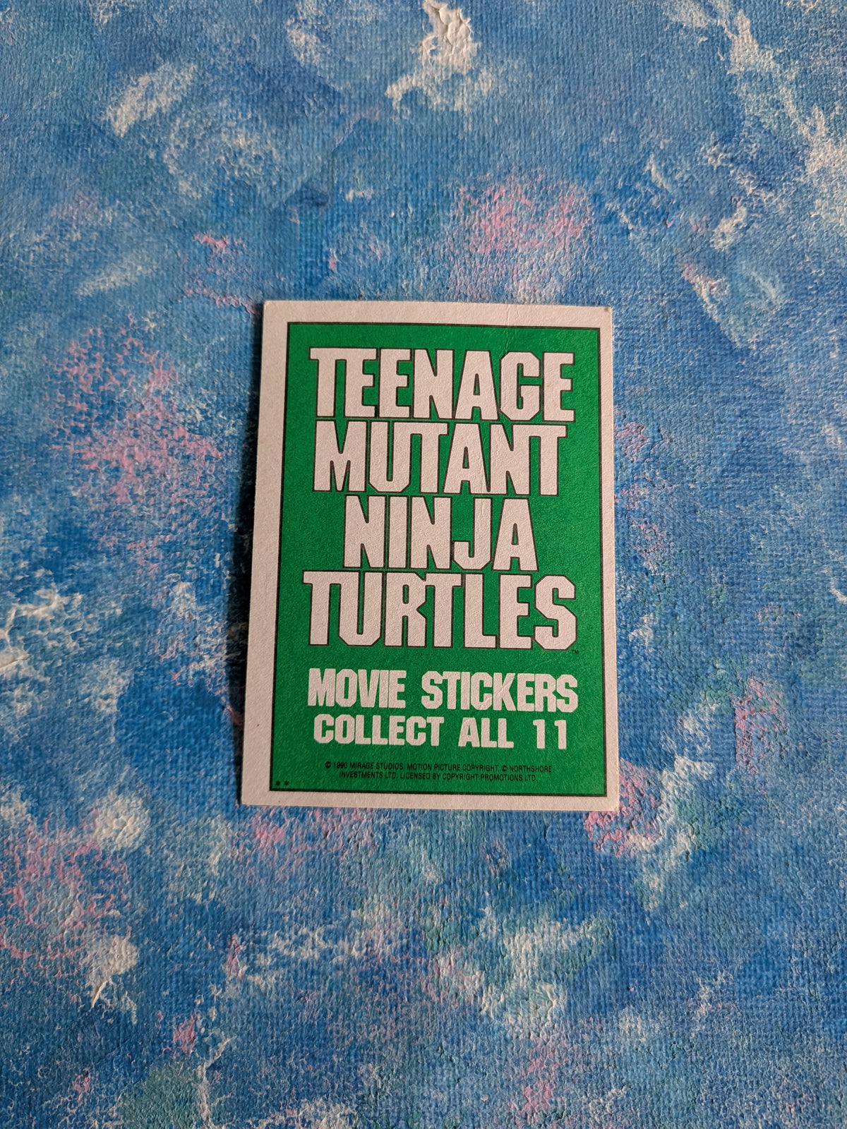 Teenage Mutant Ninja Turtles: The Movie Sticker #2 - Shredder - 1990