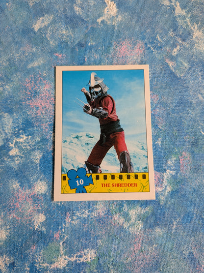 Teenage Mutant Ninja Turtles Deluxe Movie Cards The Shredder #10 - 1990 - Topps
