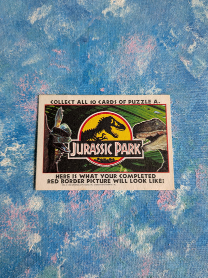 Vintage Jurassic Park Trading Card/Sticker #11 Logo - 1993