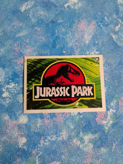 Vintage Jurassic Park Trading Card/Sticker #11 Logo - 1993