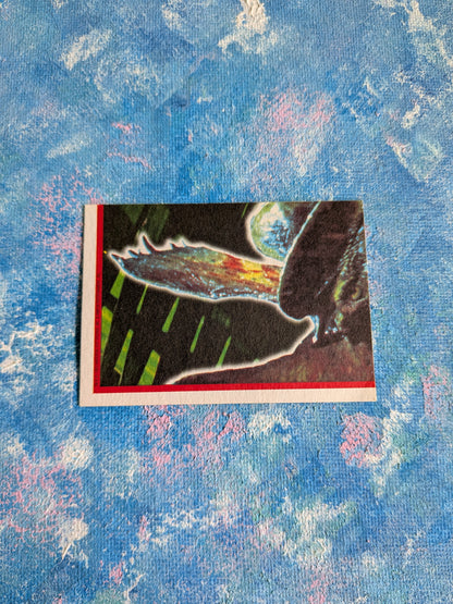 Vintage Jurassic Park Trading Card/Sticker #5 Triceratops - 1993