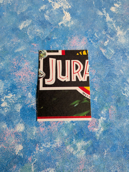 Vintage Jurassic Park Trading Card/Sticker #10 Velociraptor - 1993