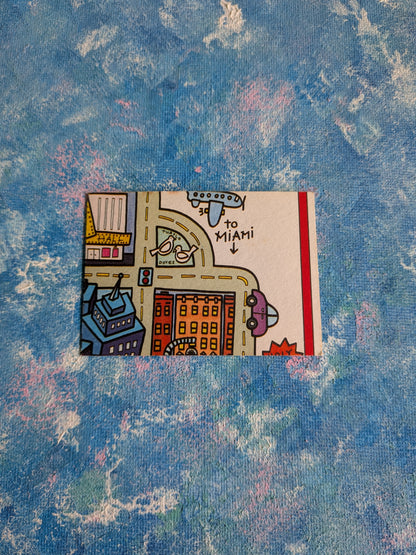 Vintage Home Alone 2: Lost In New York Trading Card "Caution: Robbers at Work" - 1992 - Topps