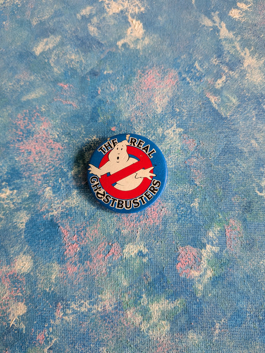 Vintage The Real Ghostbusters Badge - 1980s