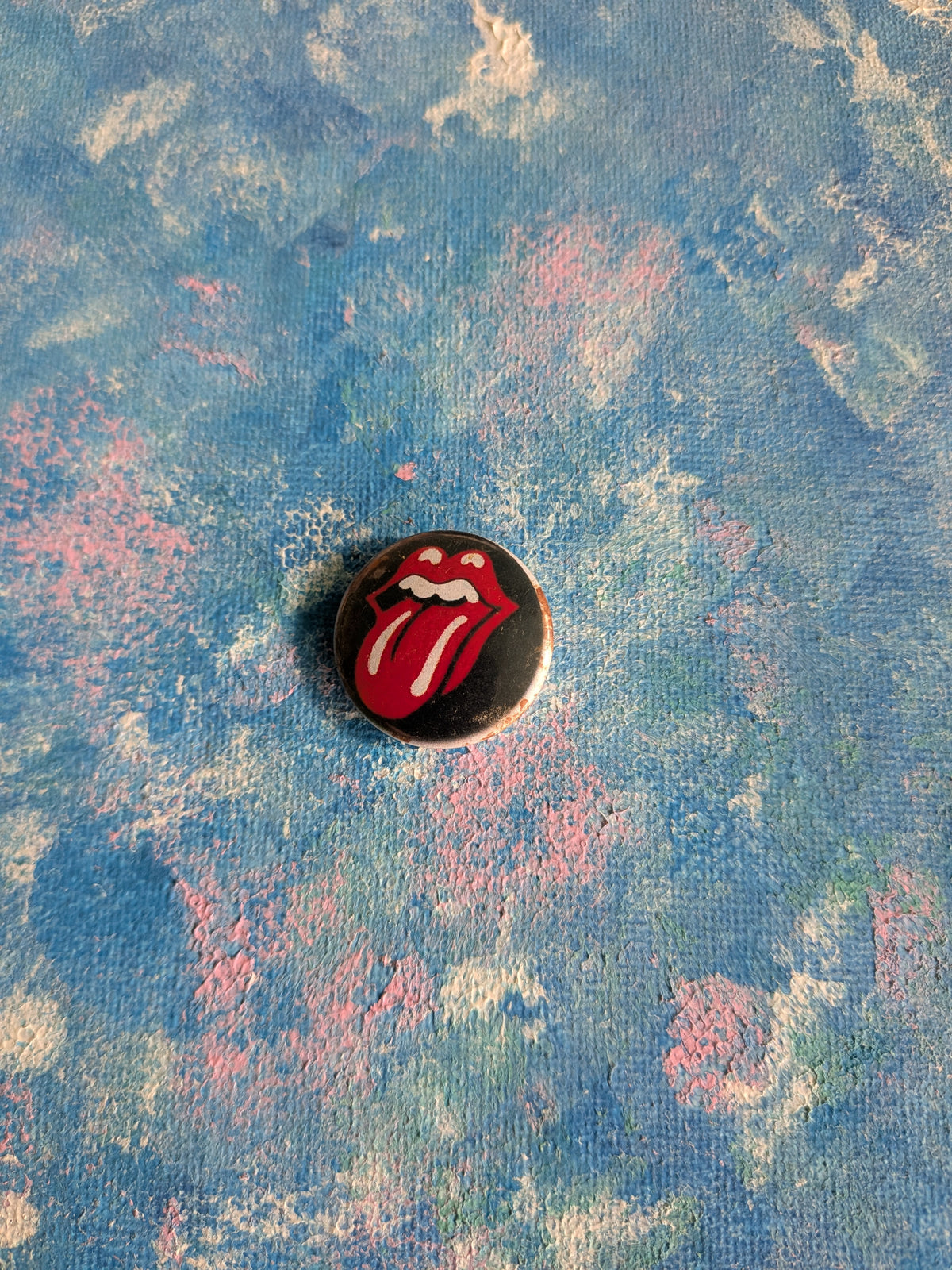 Vintage Rolling Stones Logo Badge