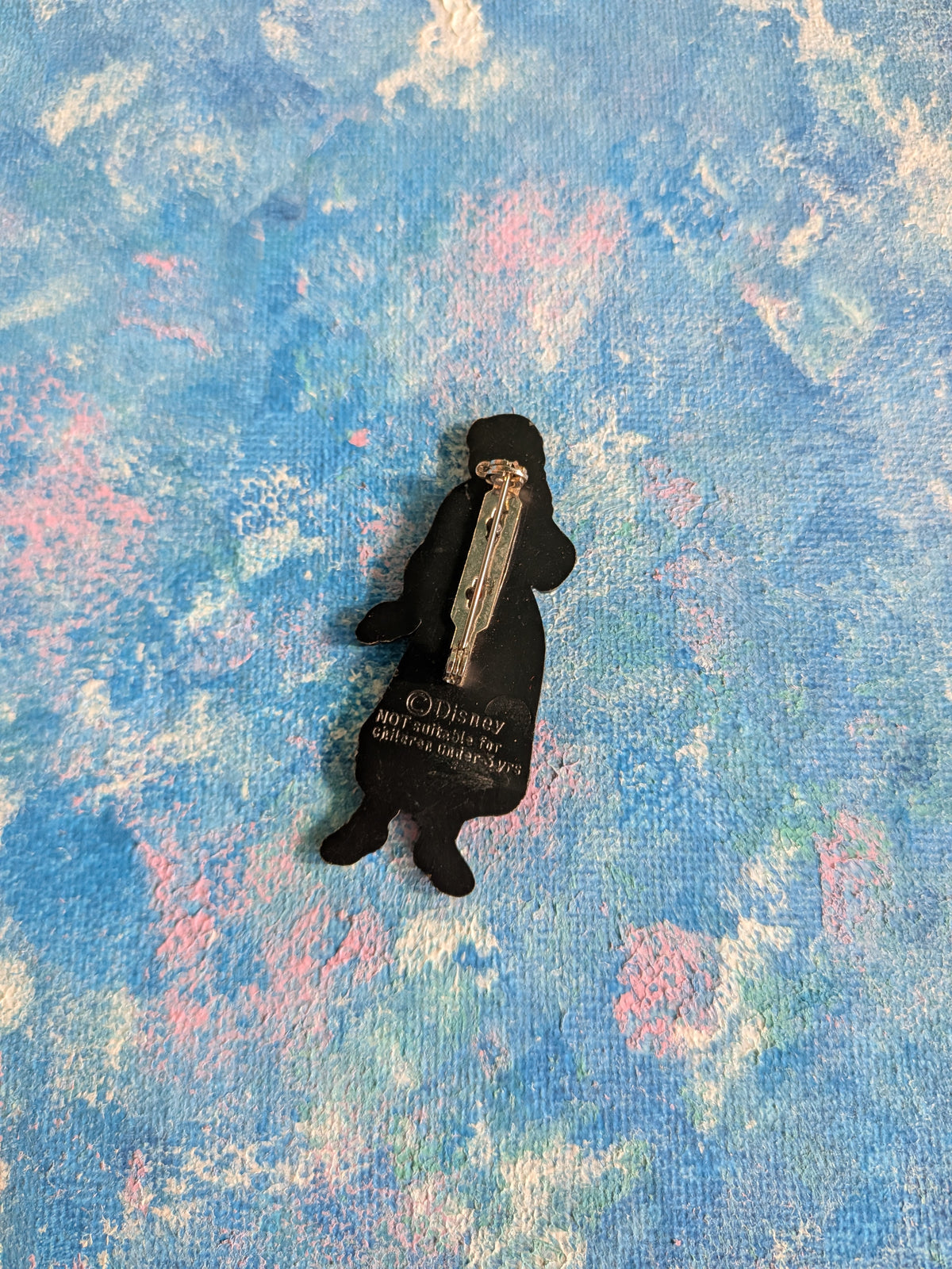 Vintage Beauty and The Beast Belle Plastic Badge - 1990s - Disney