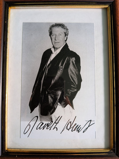 Vintage Gareth Hunt Autographed Photo in Frame - The New Avengers Actor