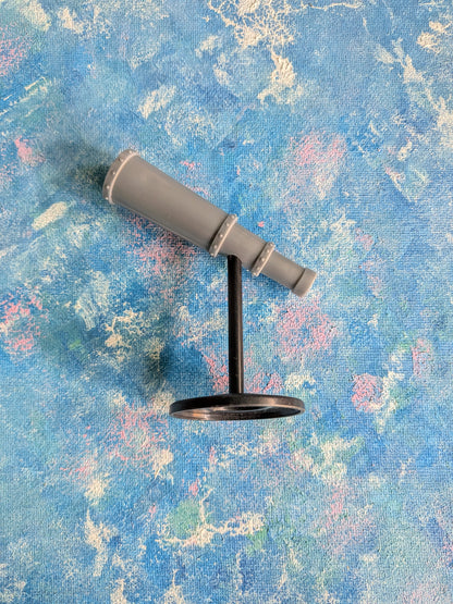 Dolls House Plastic Grey Telescope - Unbranded