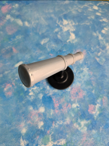 Dolls House Plastic Grey Telescope - Unbranded