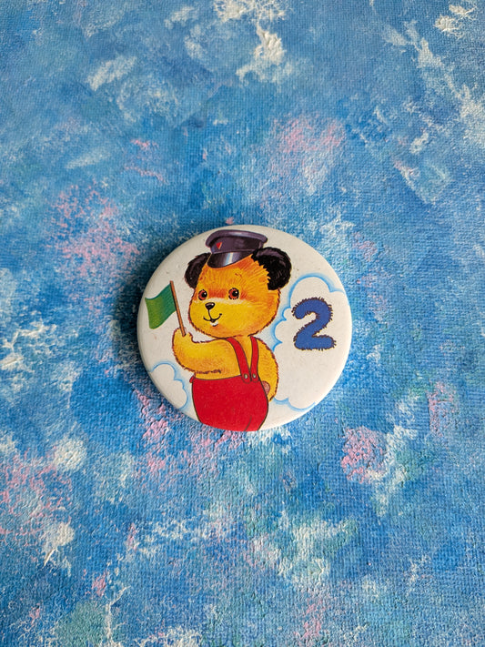 Vintage Sooty Number 2 Birthday Badge - 1988 - Matthew Corbett Ltd