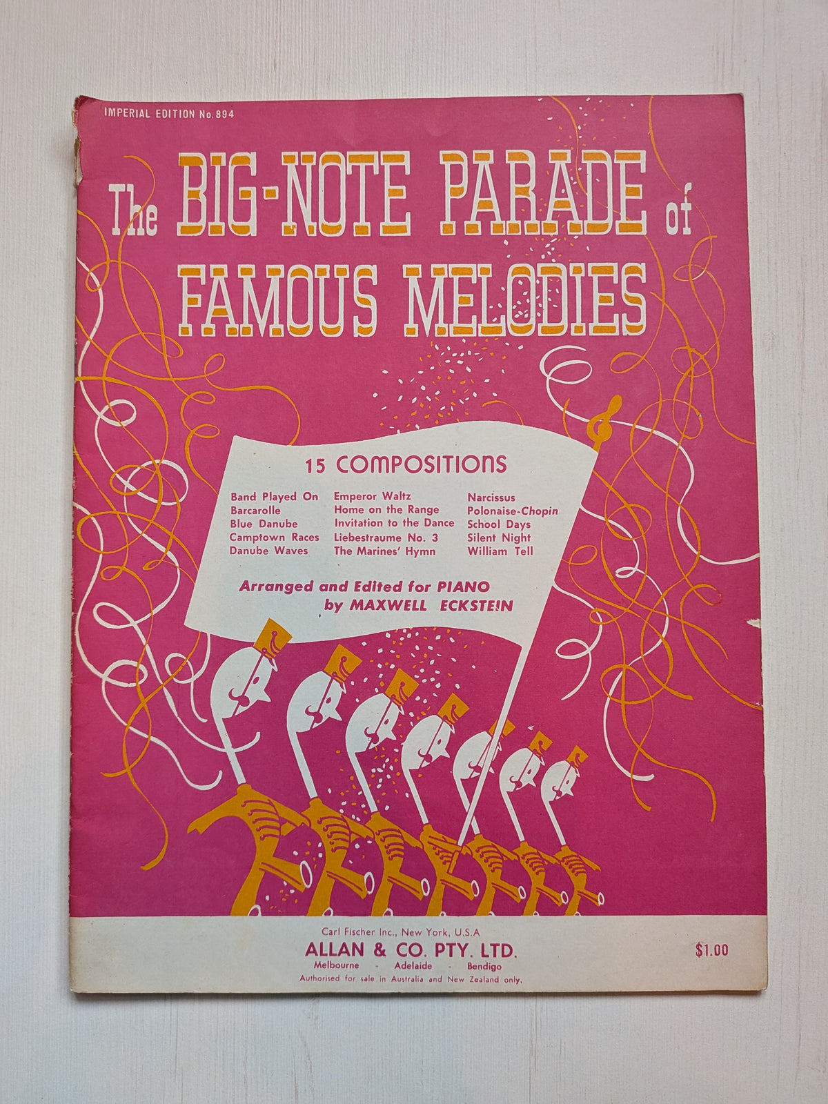 The Big-Note Parade of Famous Melodies by Maxwell Eckstein - Carl Fischer Inc.