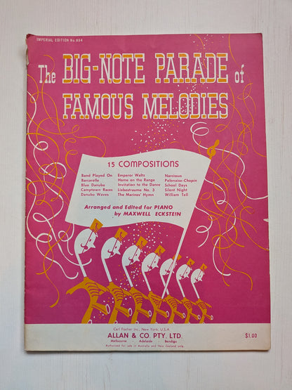 The Big-Note Parade of Famous Melodies by Maxwell Eckstein - Carl Fischer Inc.