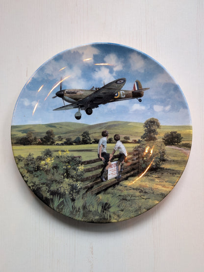 Royal Doulton Spitfire's Coming Home Collector's Plate, Heroes of the Sky Series