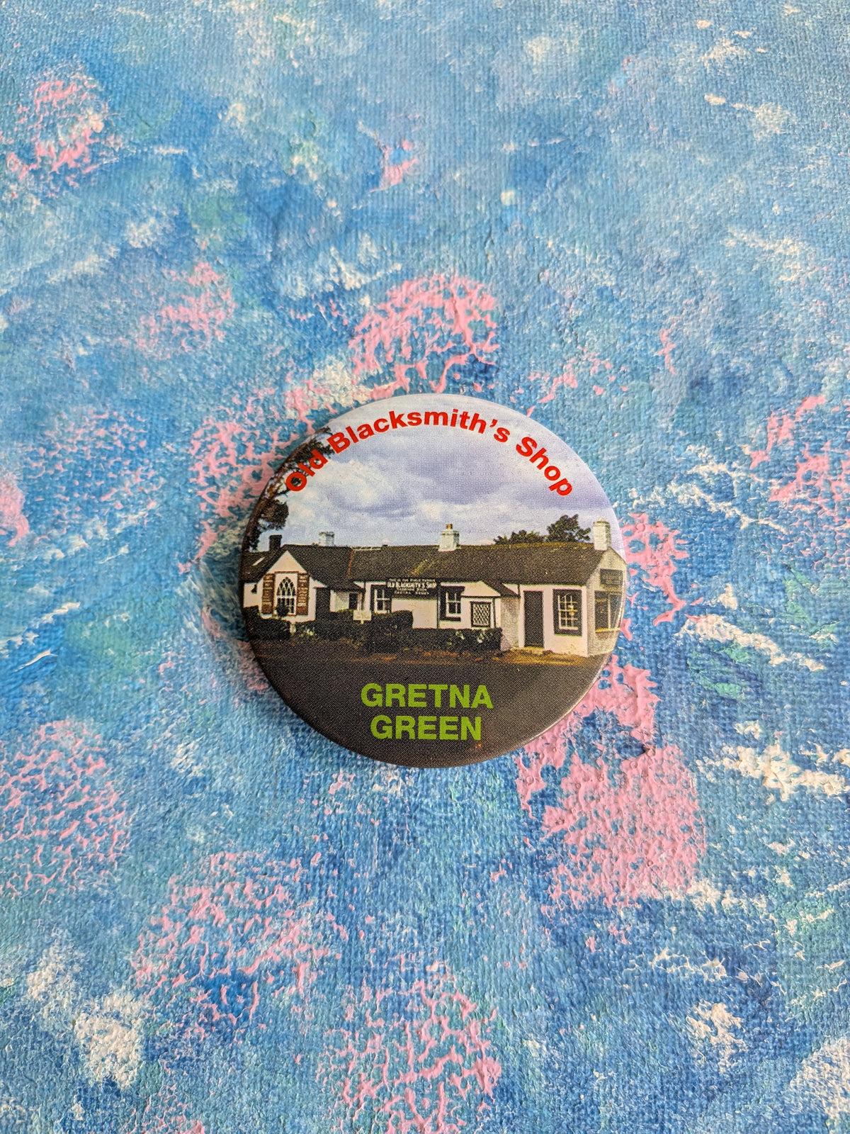 Vintage Gretna Green Old Blacksmith's Shop Badge