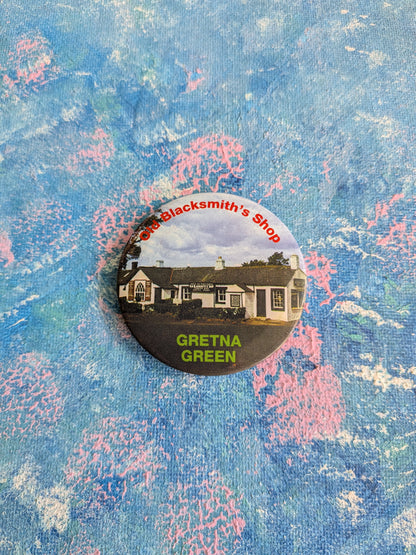 Vintage Gretna Green Old Blacksmith's Shop Badge