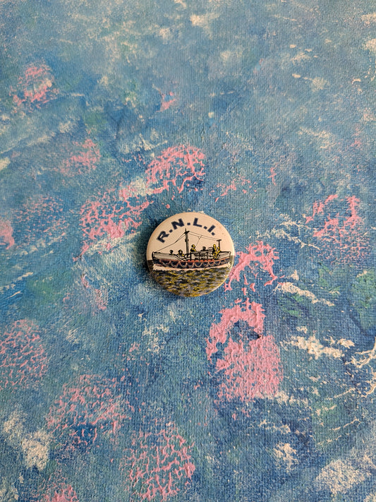 Vintage RNLI Lifeboat Badge - 1980s