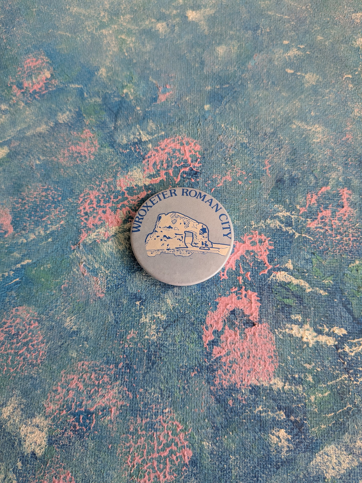 Vintage Wroxeter Roman City Souvenir Badge