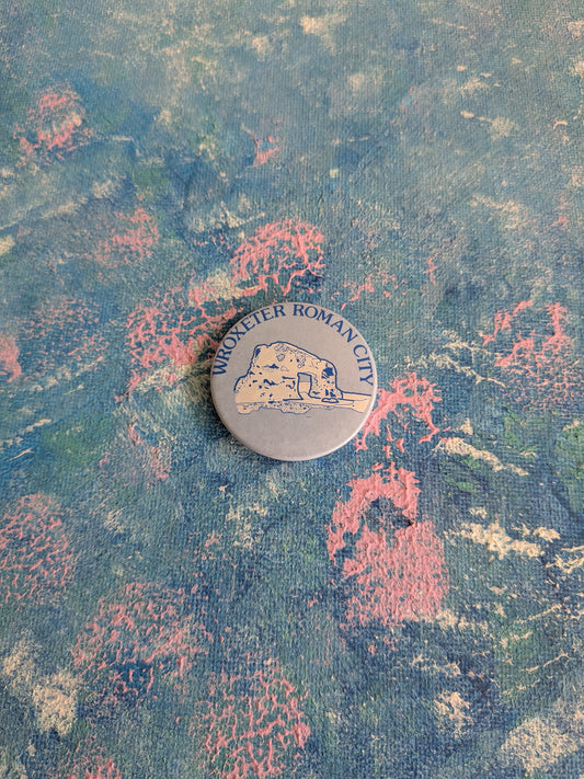 Vintage Wroxeter Roman City Souvenir Badge