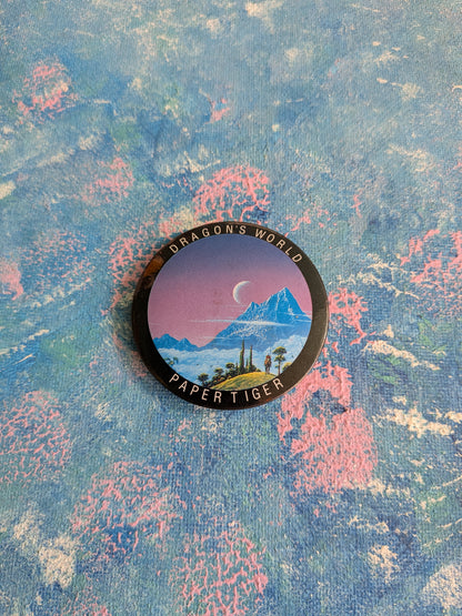 Vintage Dragon's World/Paper Tiger Fantasy and Sci-Fi Books Badge
