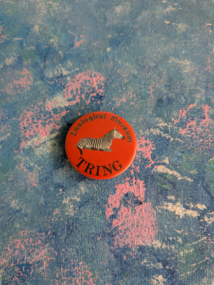 Vintage Tring Zoological Museum Zebra Badge