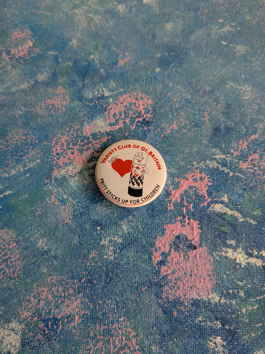 Vintage Variety Club of Great Britain Pritt Stick Badge - 1980s