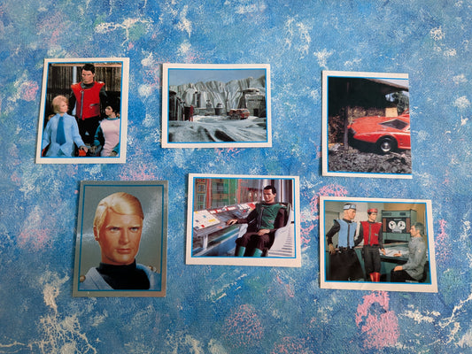 Captain Scarlet and The Mysterons Sticker Bundle - x6 Stickers - 1993 - Merlin