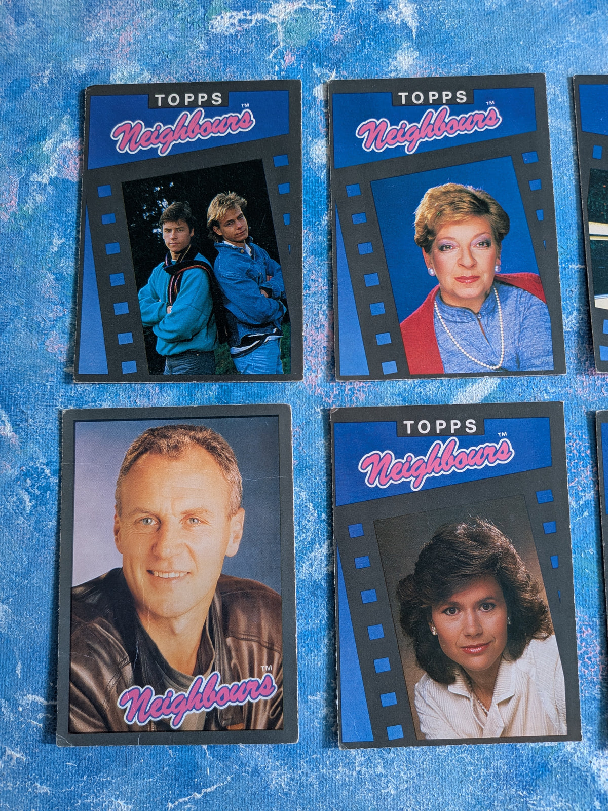 Vintage Neighbours Trading Card Bundle - x7 Cards - 1988 - Topps