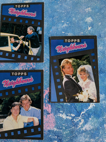 Vintage Neighbours Trading Card Bundle - x7 Cards - 1988 - Topps