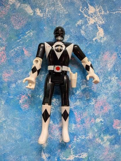 Vintage Mighty Morphin Power Rangers Auto-Morphin Black Ranger - 1993 - Bandai
