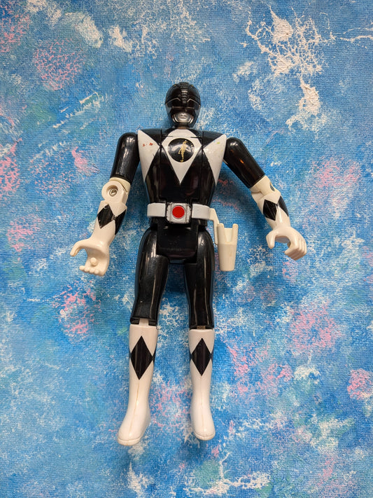 Vintage Mighty Morphin Power Rangers Auto-Morphin Black Ranger - 1993 - Bandai