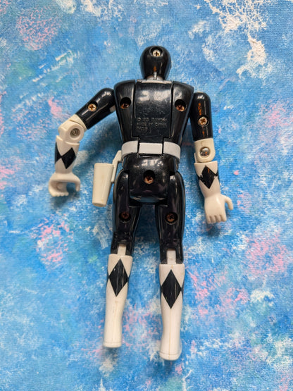 Vintage Mighty Morphin Power Rangers Auto-Morphin Black Ranger - 1993 - Bandai