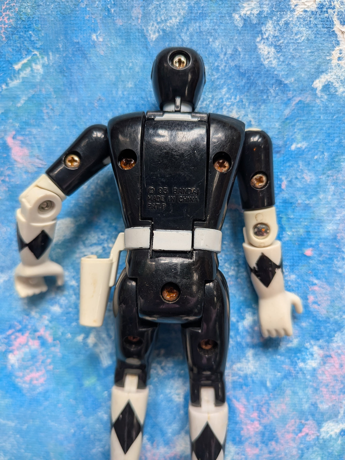 Vintage Mighty Morphin Power Rangers Auto-Morphin Black Ranger - 1993 - Bandai