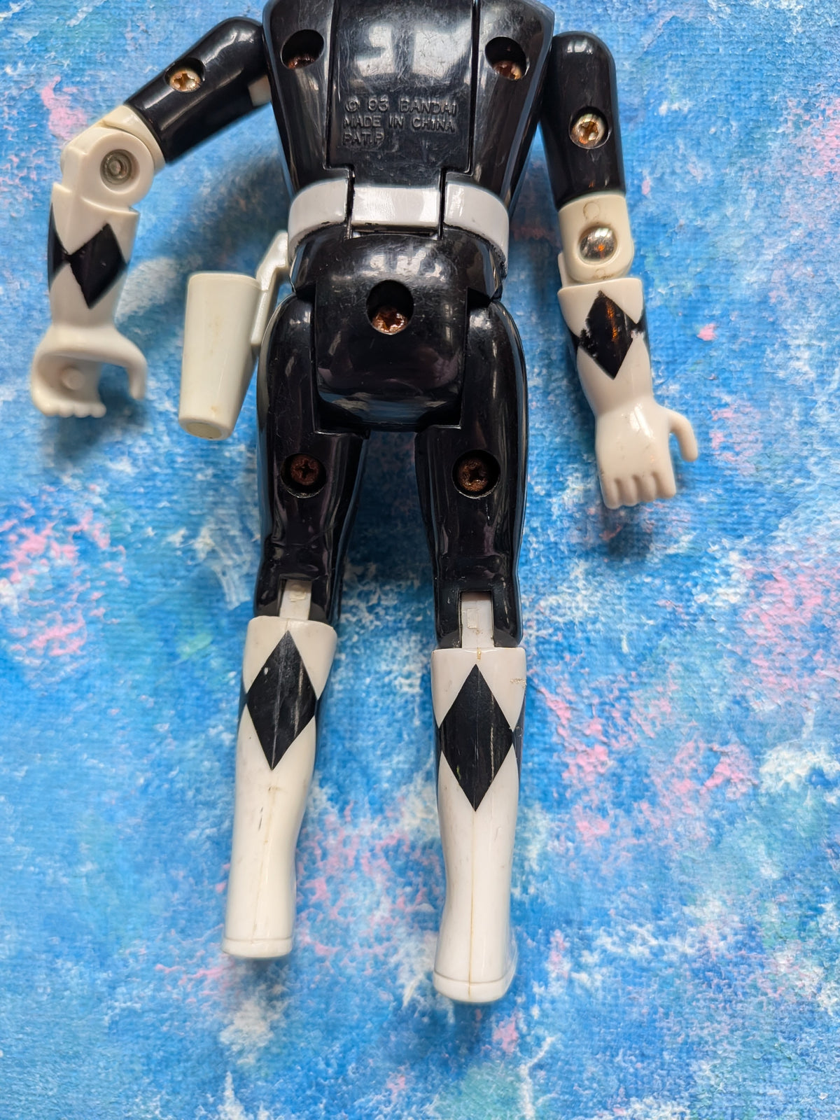 Vintage Mighty Morphin Power Rangers Auto-Morphin Black Ranger - 1993 - Bandai