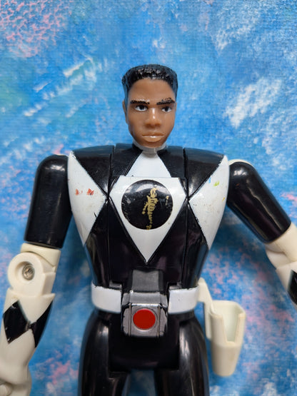 Vintage Mighty Morphin Power Rangers Auto-Morphin Black Ranger - 1993 - Bandai