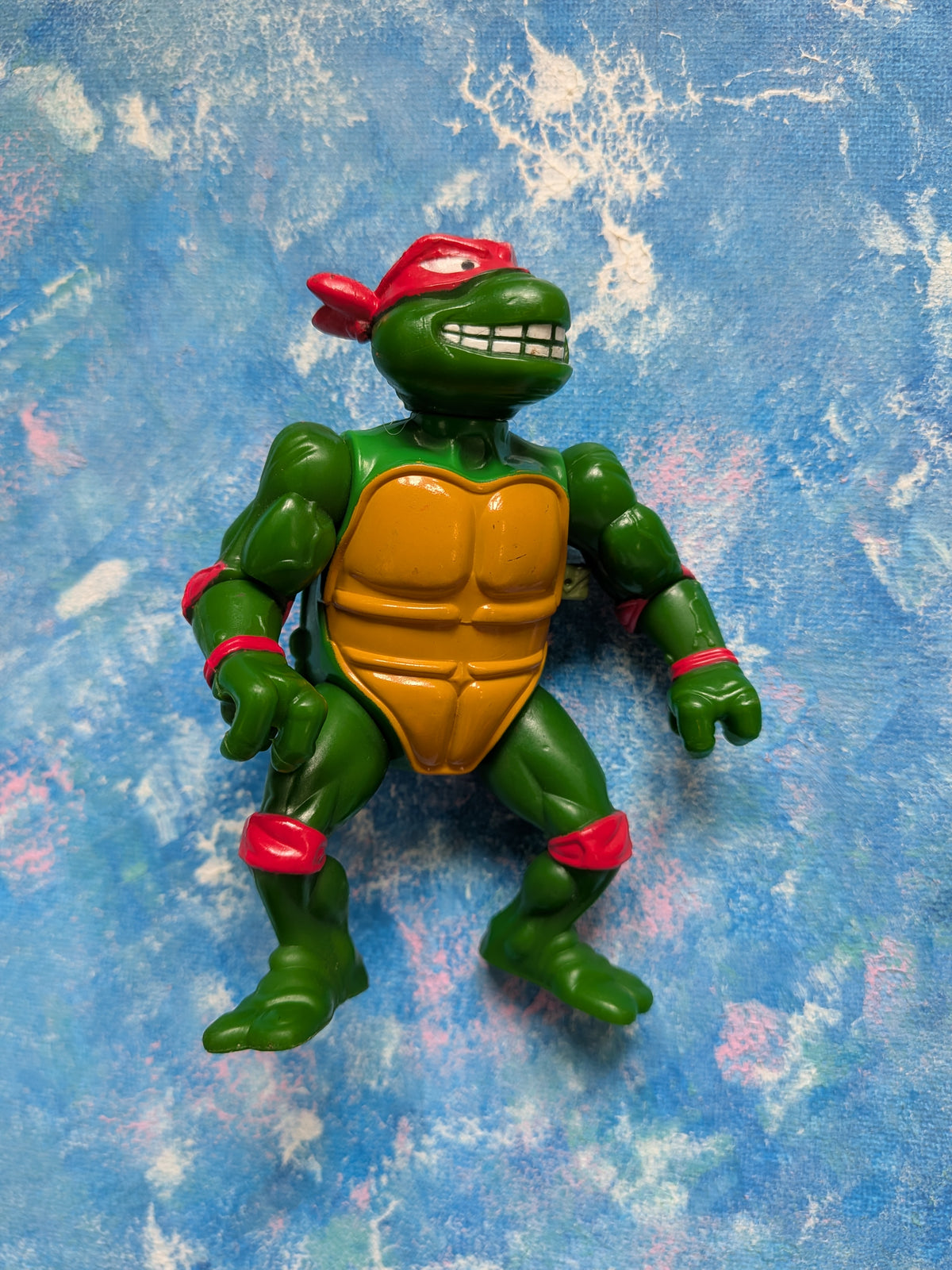 Vintage Teenage Mutant Ninja Turtles Breakfightin Raphael Figure - 1989