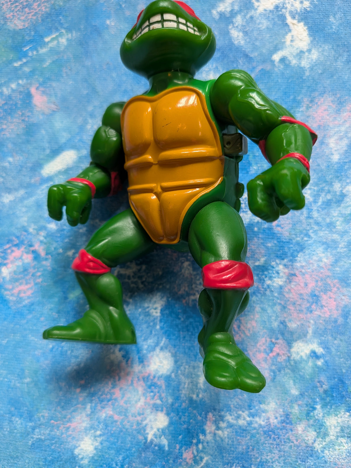Vintage Teenage Mutant Ninja Turtles Breakfightin Raphael Figure - 1989