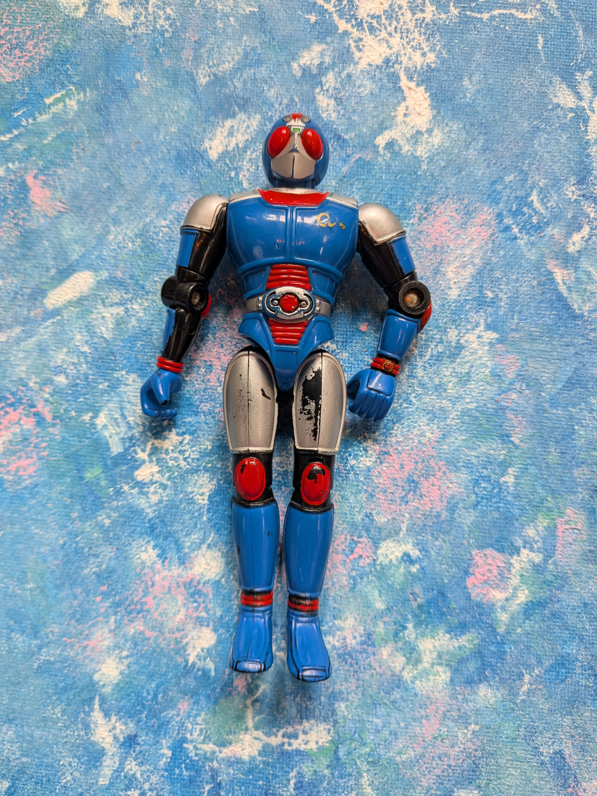Vintage Masked Rider Kamen Riders Super Blue Action Figure - 1996 - Bandai