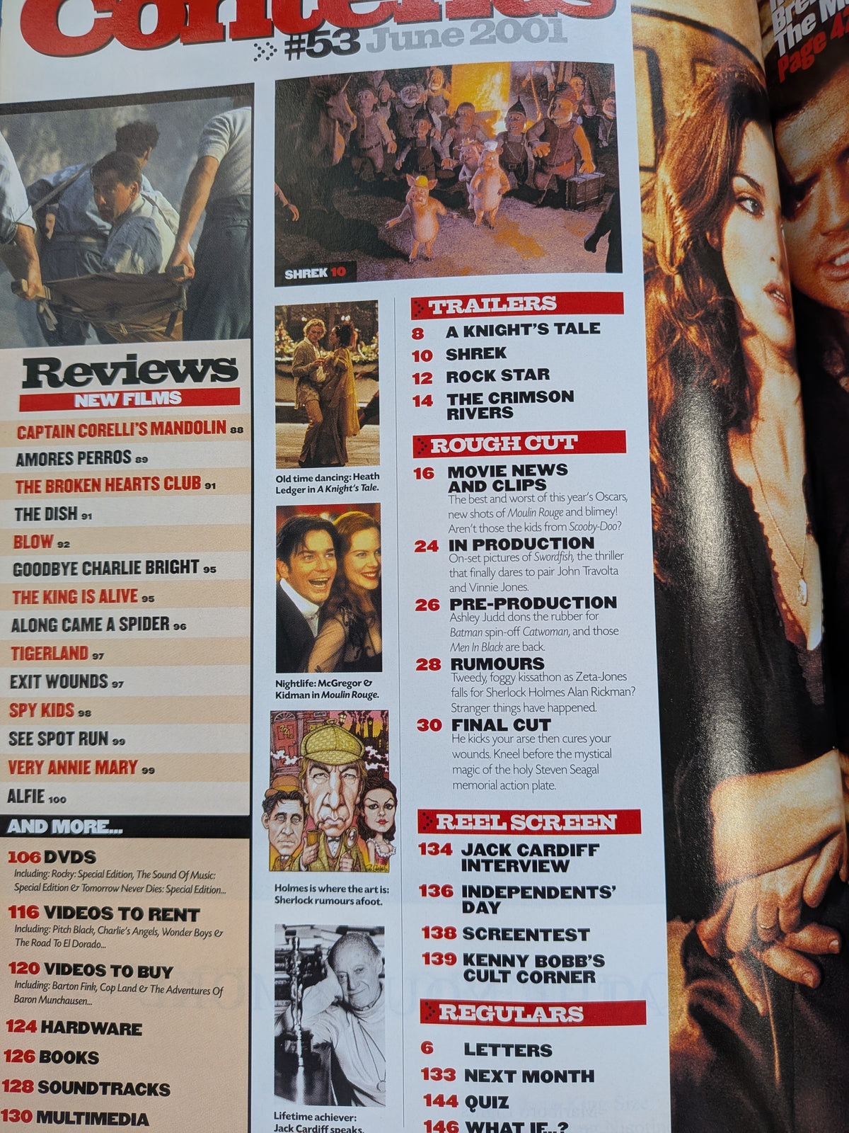 Total Film Magazine Issue 53 - June 2001, Brendan Fraser The Mummy Returns Cover