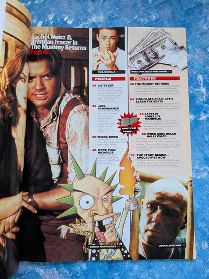 Total Film Magazine Issue 53 - June 2001, Brendan Fraser The Mummy Returns Cover