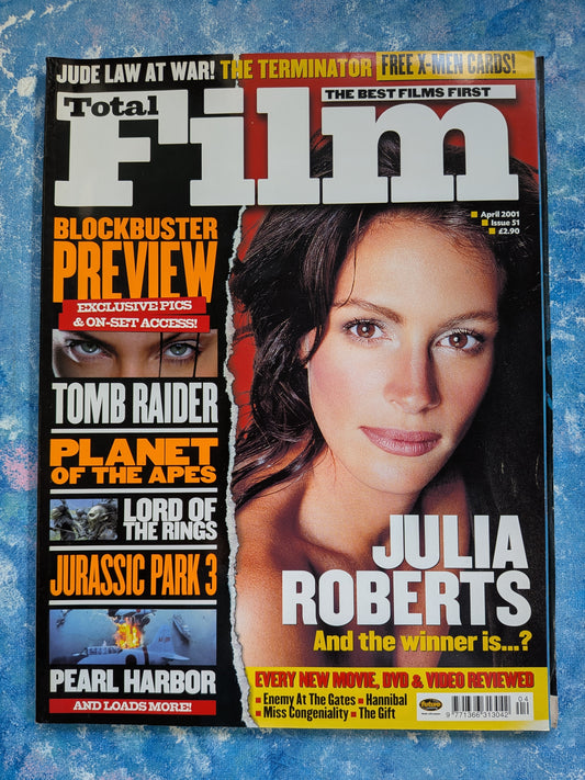 Total Film Magazine Issue 51, April 2001, Includes X-Men Cards + LOTR Supplement