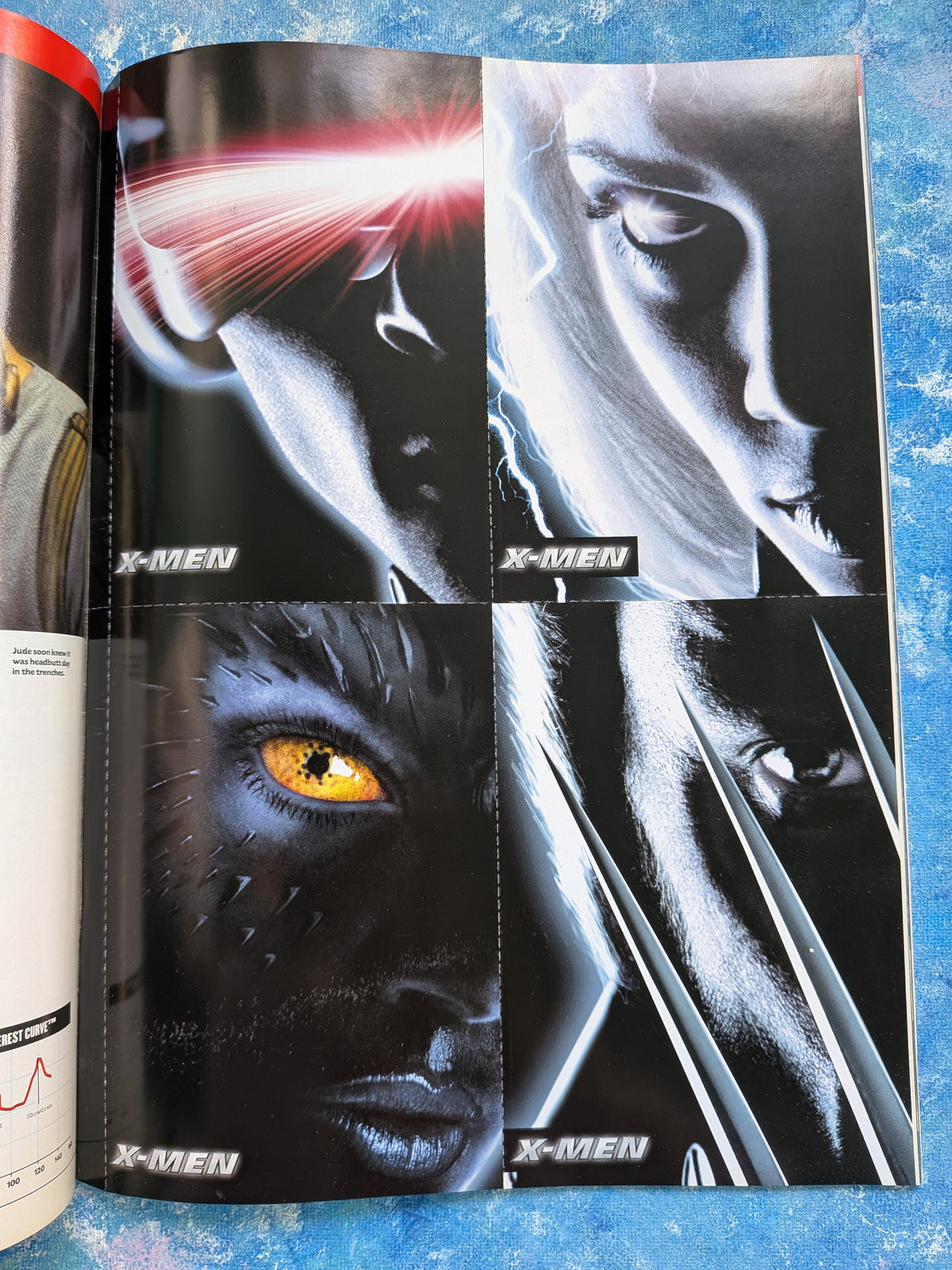 Total Film Magazine Issue 51, April 2001, Includes X-Men Cards + LOTR Supplement