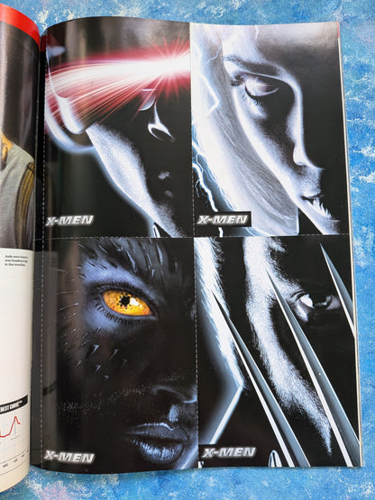 Total Film Magazine Issue 51, April 2001, Includes X-Men Cards + LOTR Supplement
