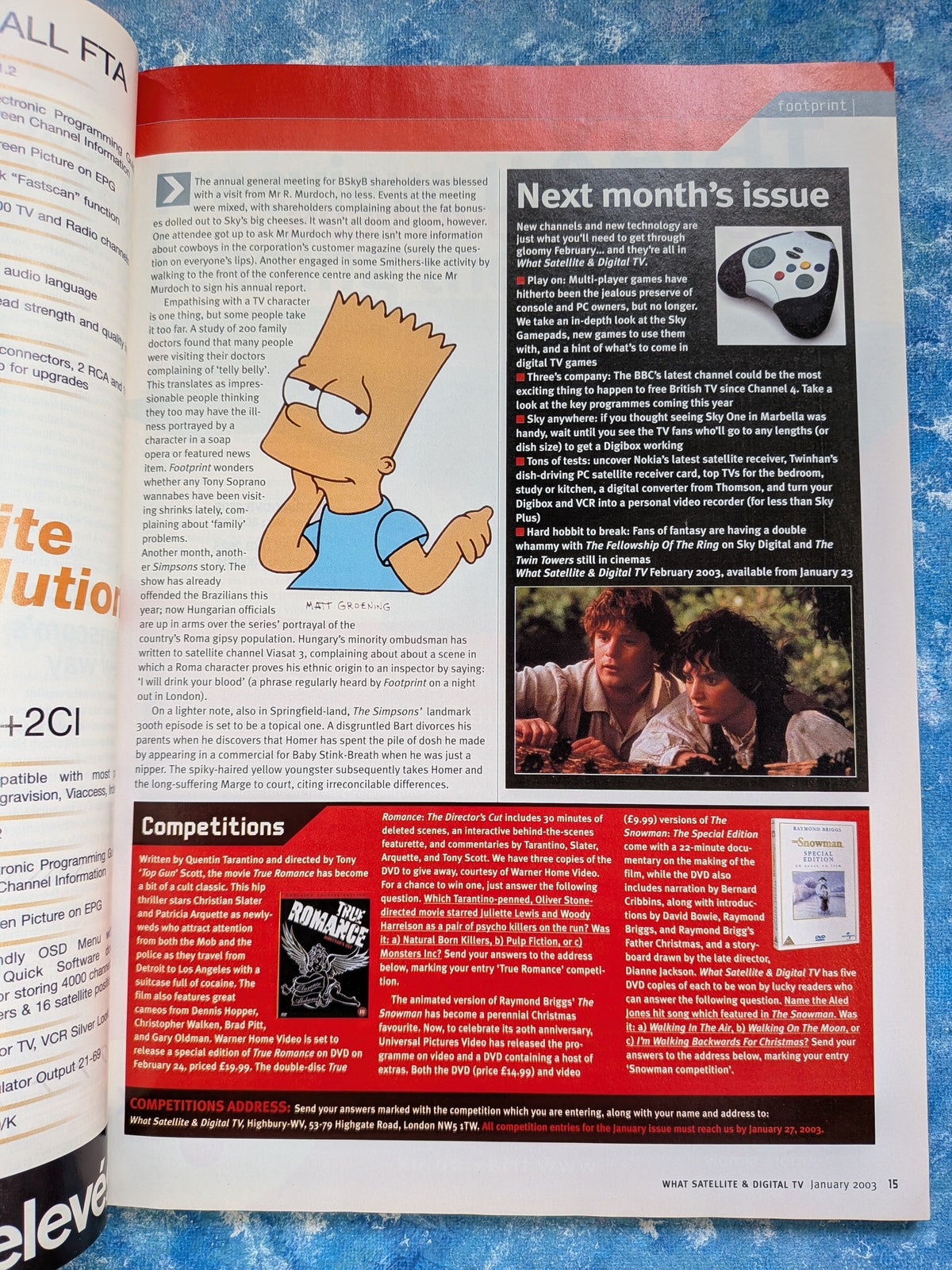 What Satellite & Digital TV Magazine - January 2003 - Star Trek: Enterprise