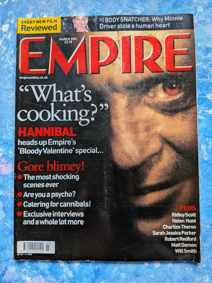 Empire Magazine March 2001 - Anthony Hopkins Hannibal Cover