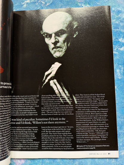 Empire Magazine March 2001 - Anthony Hopkins Hannibal Cover