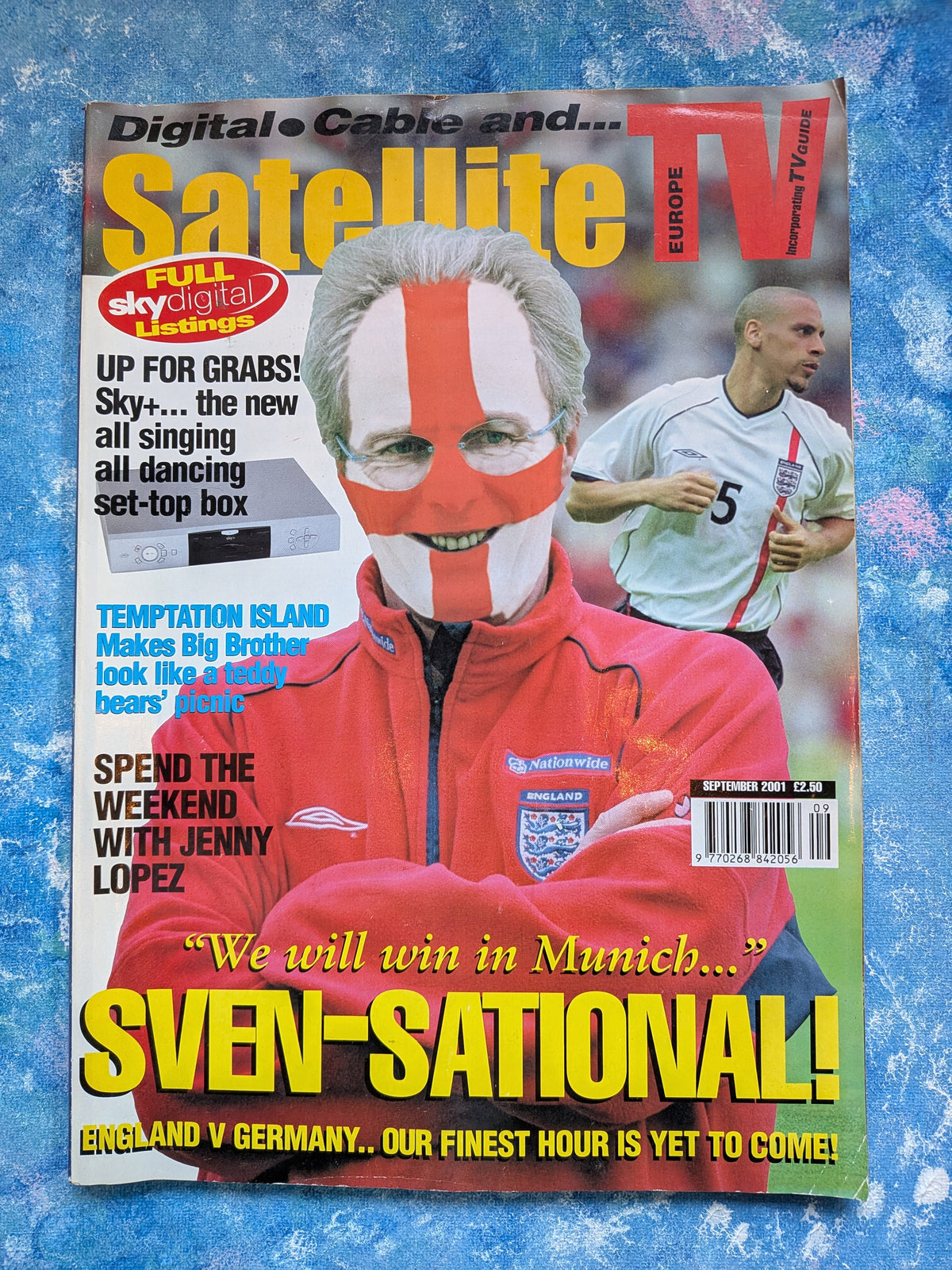 Satellite TV Europe Magazine - September 2001 - Sven-Göran Eriksson Cover