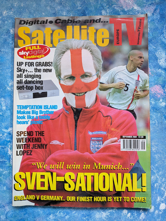 Satellite TV Europe Magazine - September 2001 - Sven-Göran Eriksson Cover