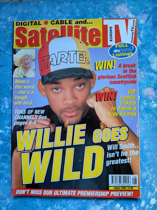 Satellite TV Europe Magazine - August 2000 - Rare Will Smith Cover Issue